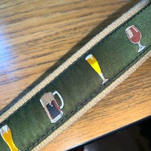 belted cow embroidered belt 30/32 beer
